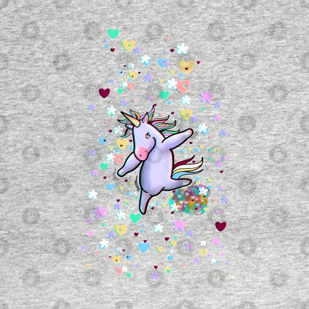 Funny unicorn dancing by Blacklinesw9